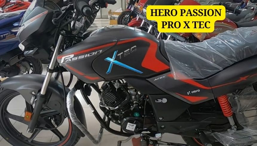 Hero Passion Xtec on Road Price