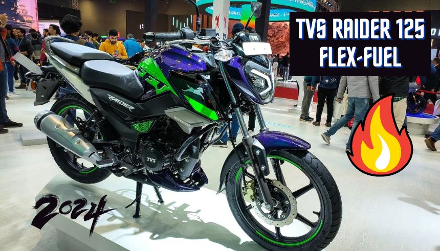 Tvs raider 125 flex fuel price