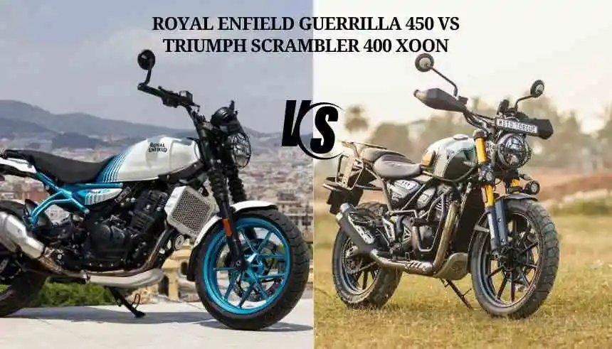 Royal Enfield Guerrilla 450 vs Triumph Scrambler 400 X