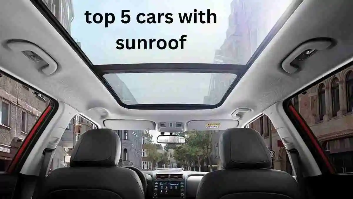 top 5 cars with sunroof